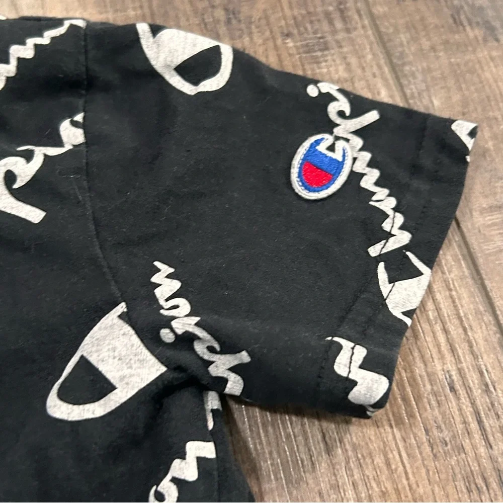 Champion Kids‎ Black and White Logo Tee